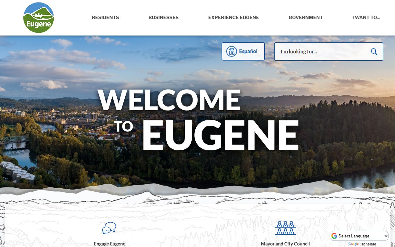 City of Eugene public records page for Eugene genealogy research