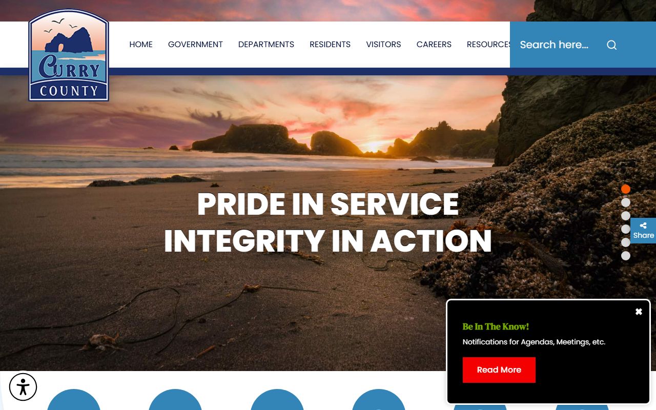 Curry County Clerk office records page for genealogy research