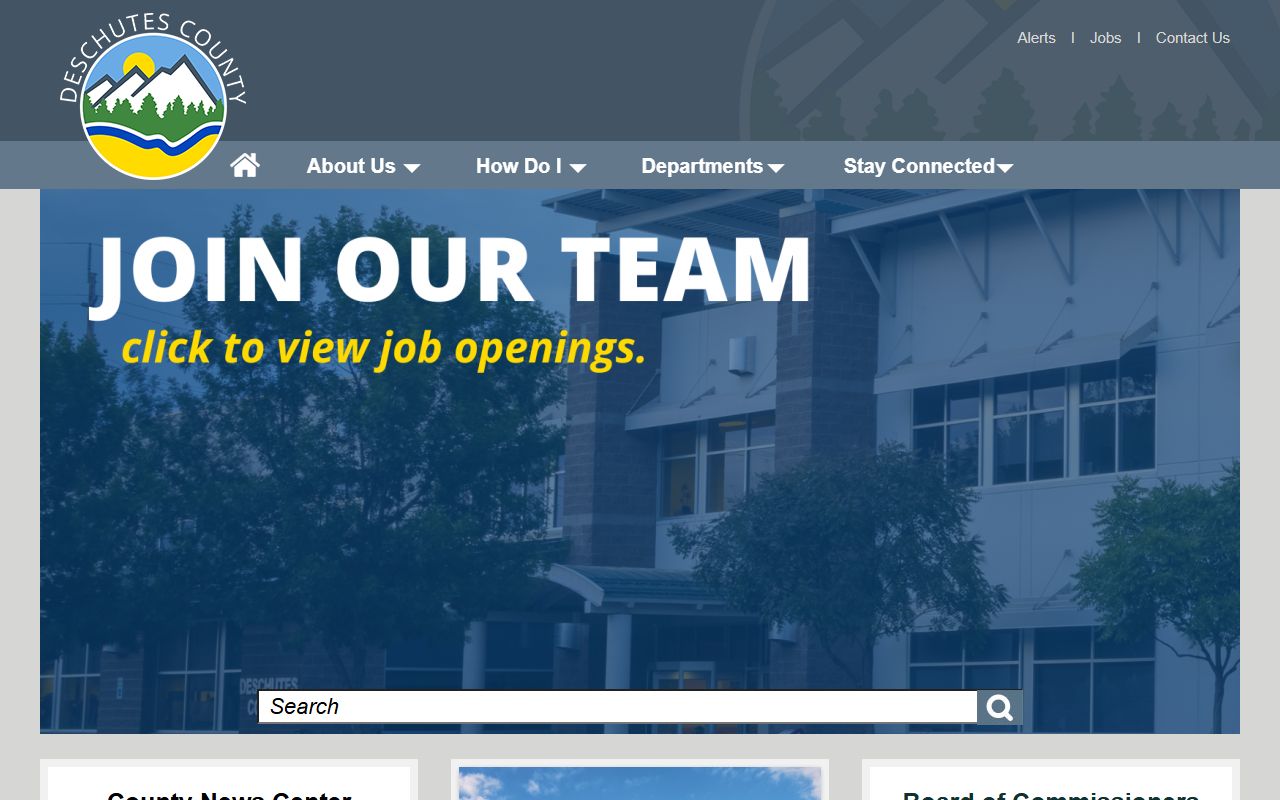 Deschutes County Clerk records page for genealogy research