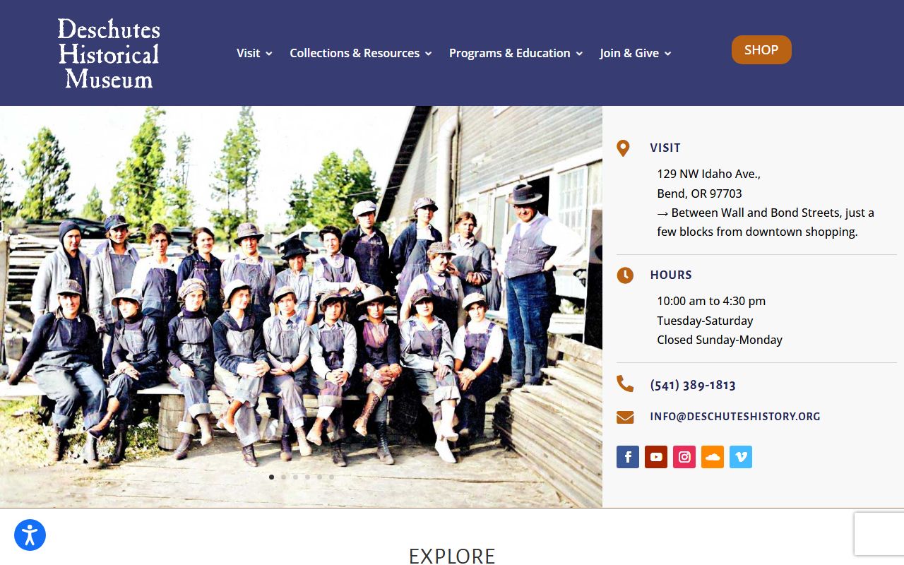 Deschutes County Historical Society page for genealogy research