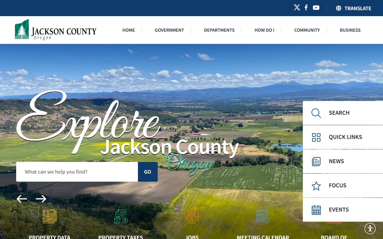 Jackson County Clerk records website for genealogy research