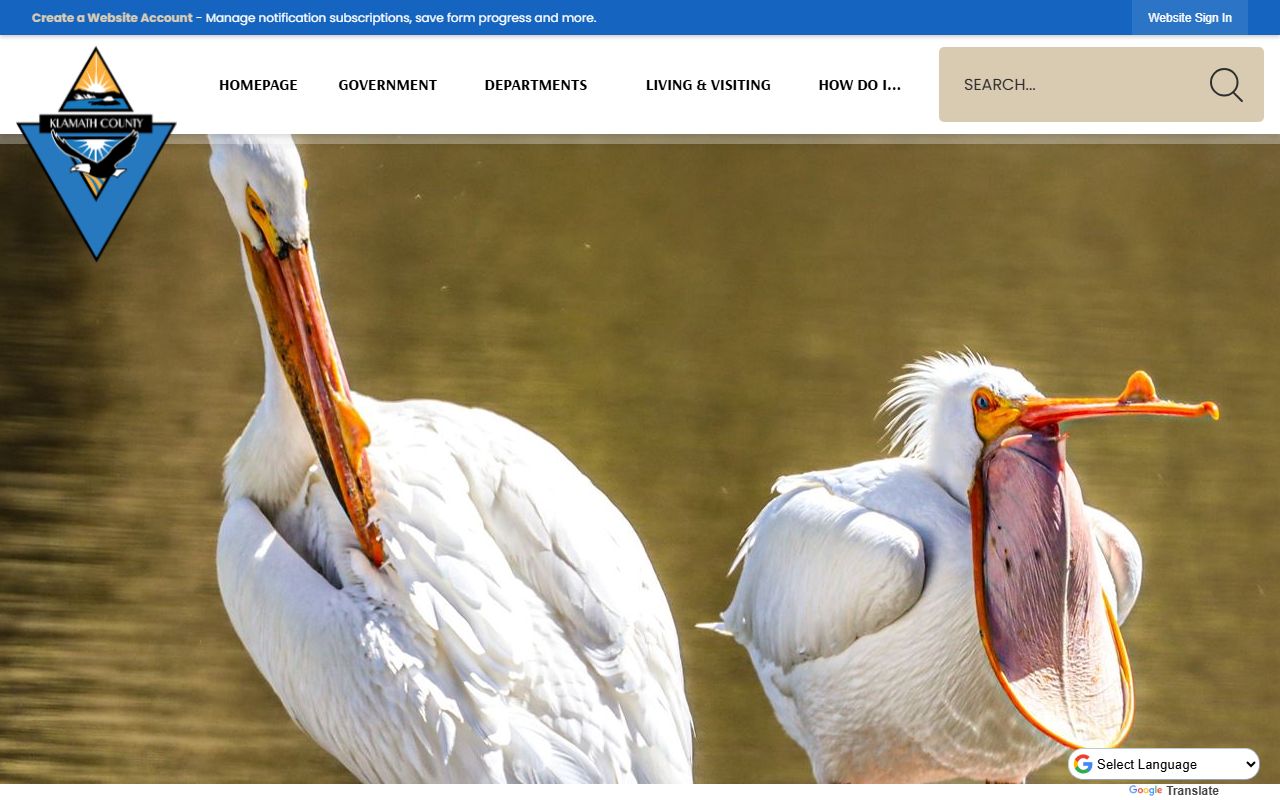 Klamath County Clerk records website for genealogy research