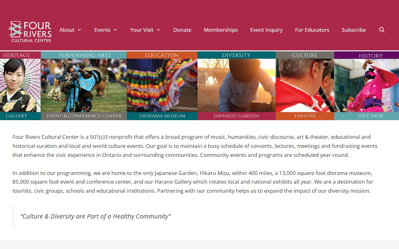 Four Rivers Cultural Center Malheur County genealogy and cultural heritage resources