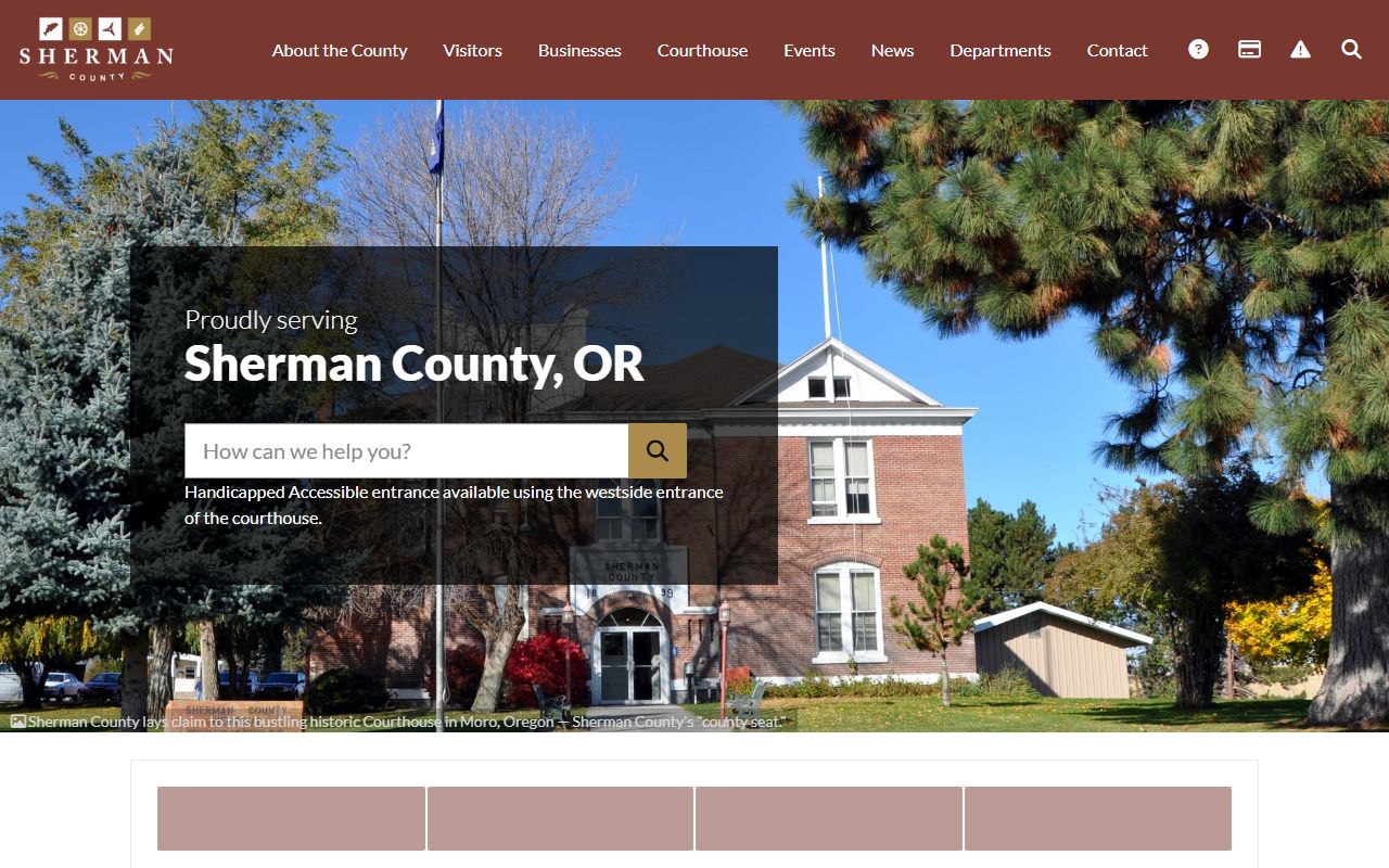 Sherman County Clerk records for genealogy research
