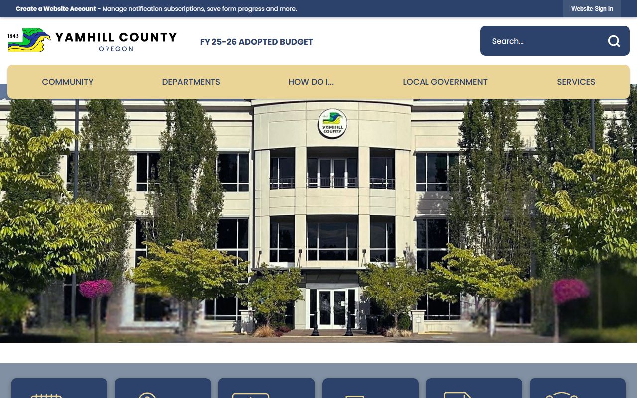 Yamhill County Clerk office records for genealogy research in McMinnville Oregon